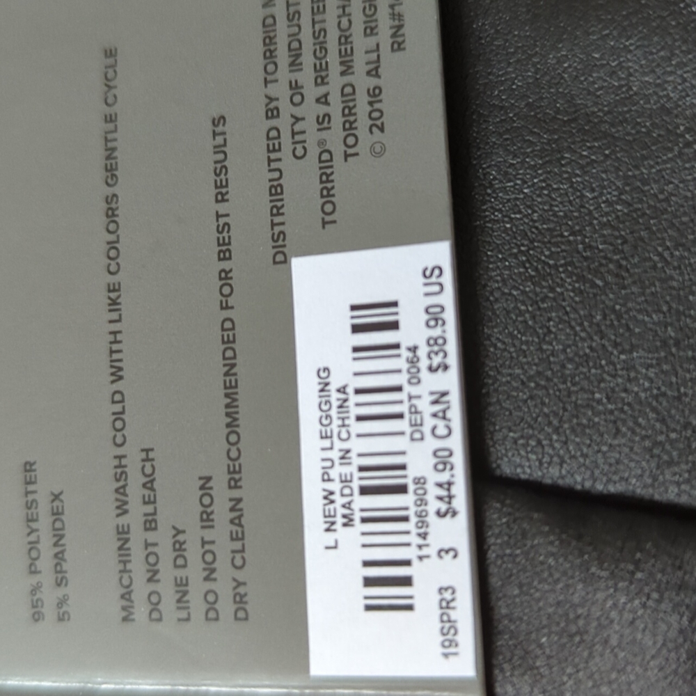 Torrid Faux Leather Black Leggings - Picture 8 of 11